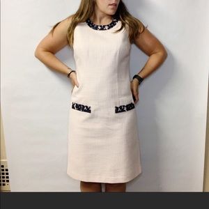 Karl Lagerfeld Paris Pink Sleeveless Tweed Dress